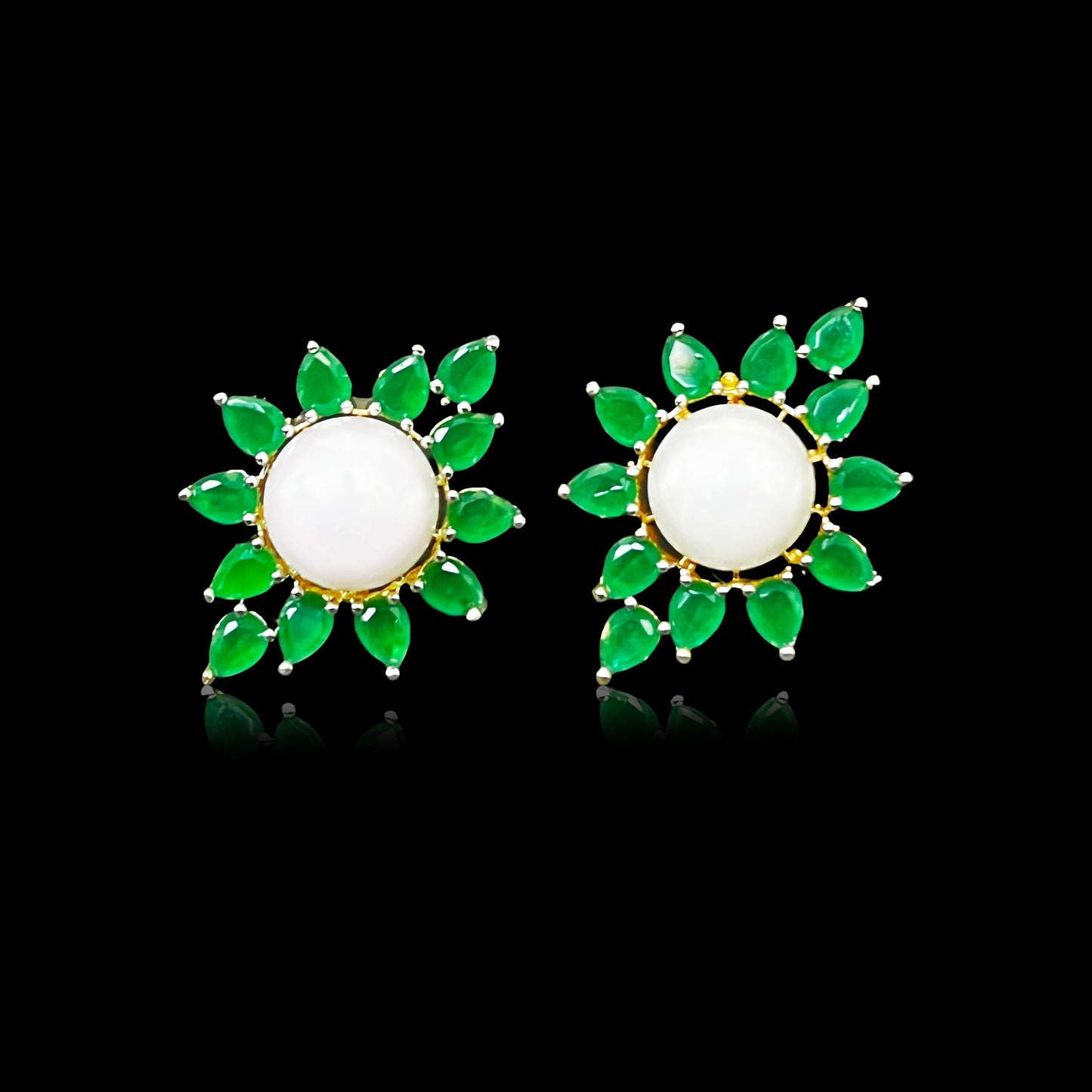 Tiny Green Earring