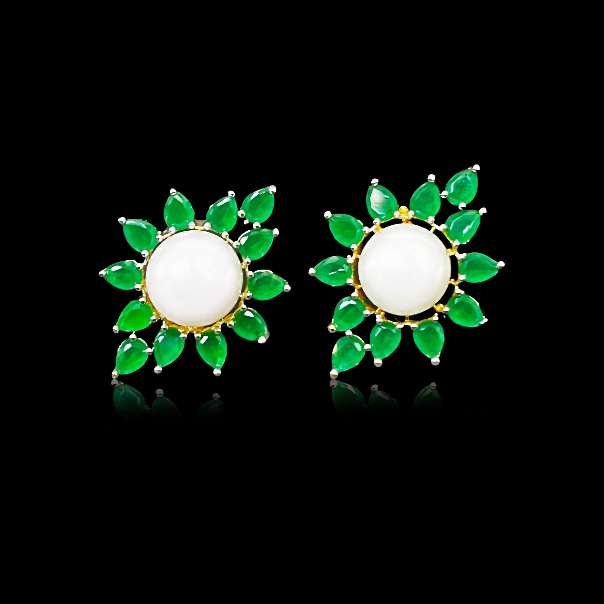 Tiny Green Earring