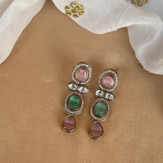 Unique American Diamond Earrings